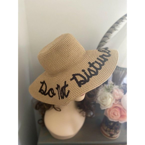 Beach Cruise Hat Foldable Woven Straw Floppy‎ M/L - Picture 5 of 12